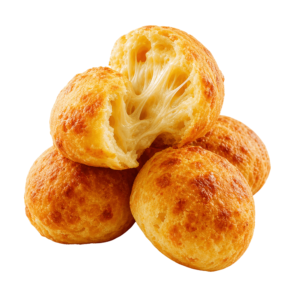 Chipas doradas con queso derretido